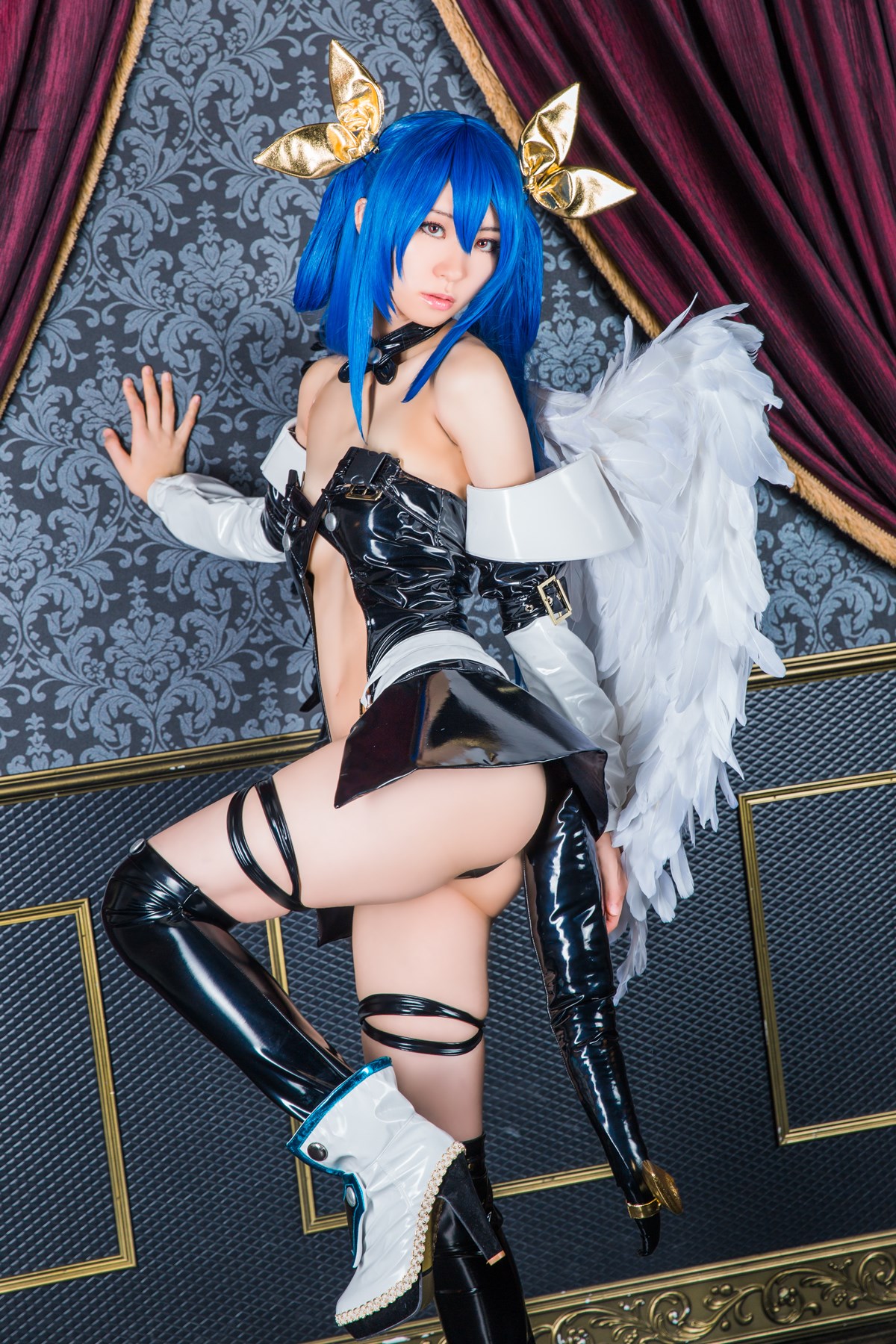 Kokagenokimi, the hot black angel cosplay(22)