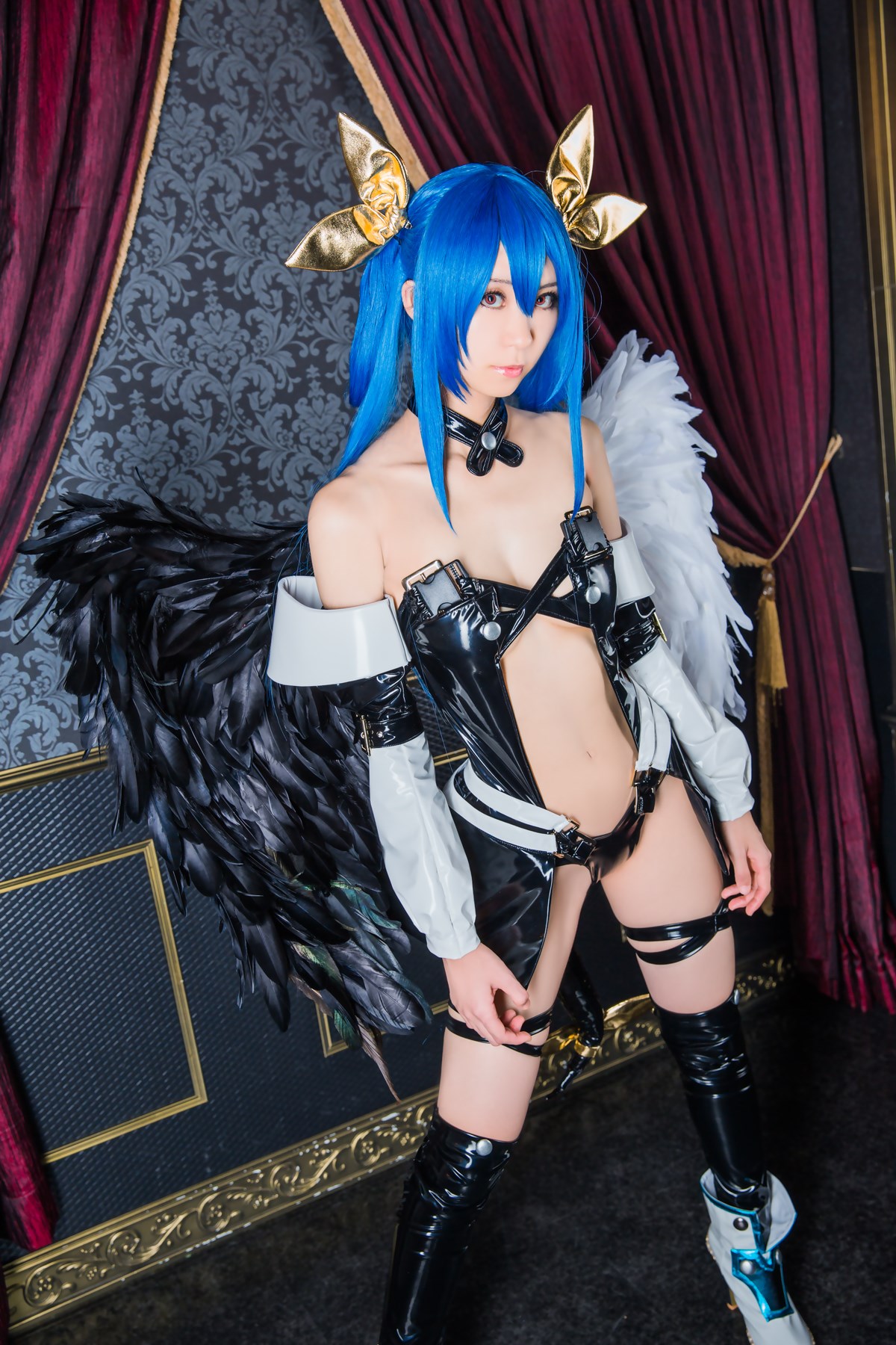 Kokagenokimi, the hot black angel cosplay(24)