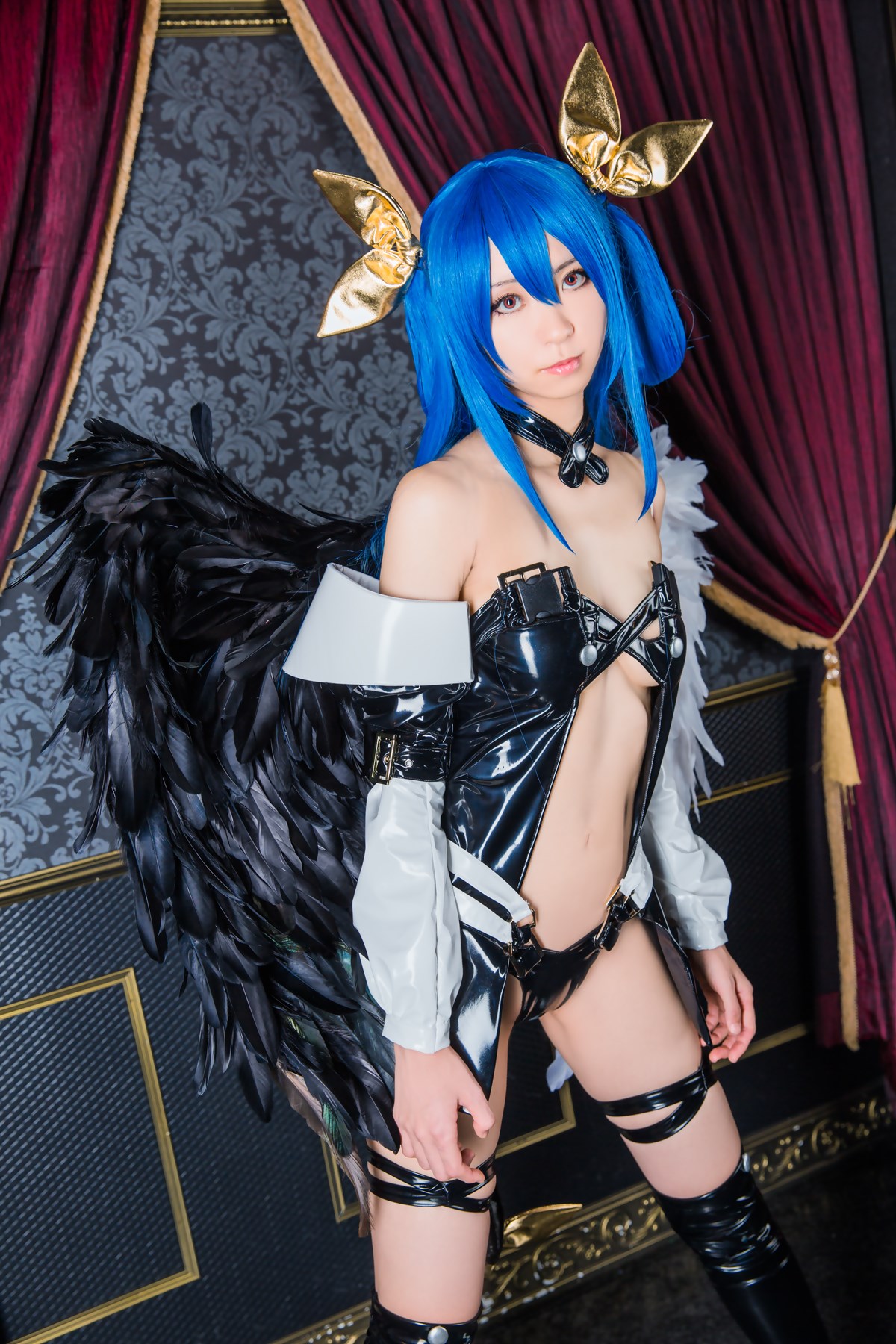 Kokagenokimi, the hot black angel cosplay(25)