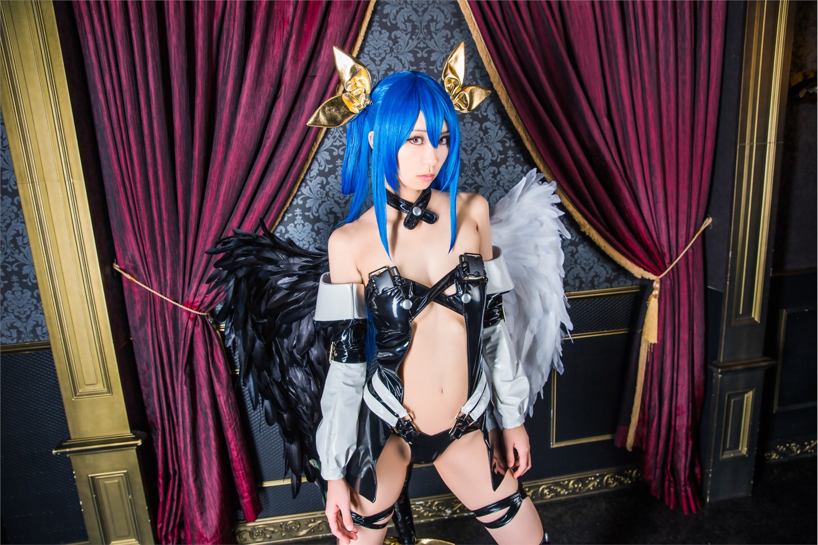 Kokagenokimi, the hot black angel cosplay(26)