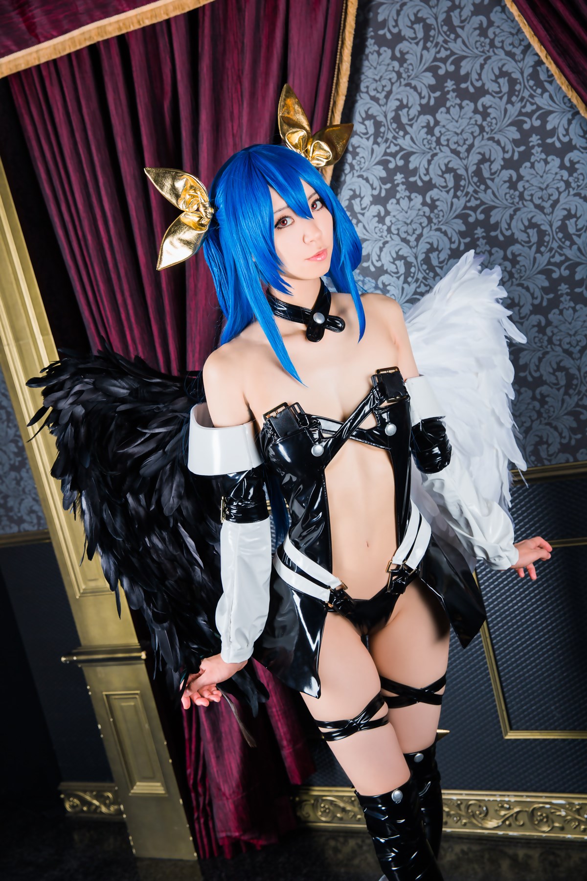 Kokagenokimi, the hot black angel cosplay(33)