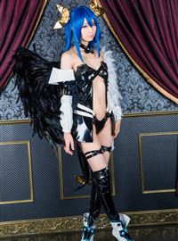 Kokagenokimi, the hot black angel cosplay(2)