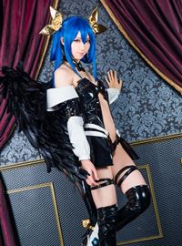 Kokagenokimi, the hot black angel cosplay(6)