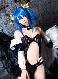 Kokagenokimi, the hot black angel cosplay(45)