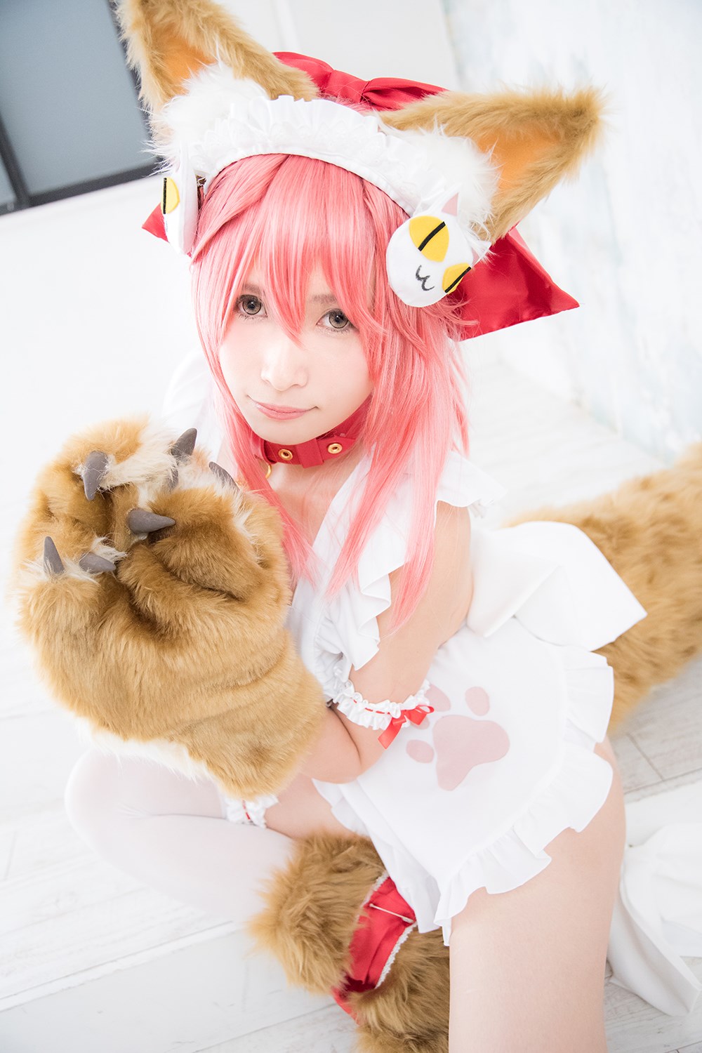 Cute cat play cosplay(100)