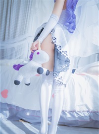 Cosplay cat nine sauce Sakura blue pledge wedding dress cos photo album(70)
