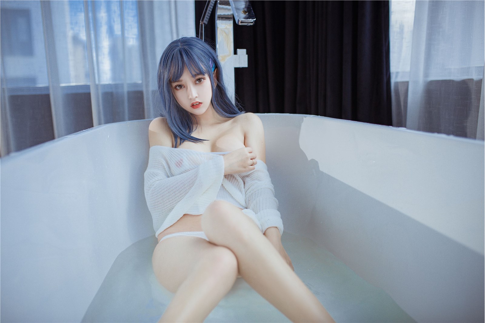 Cosplay expired rice noodle meow bathtub(8)