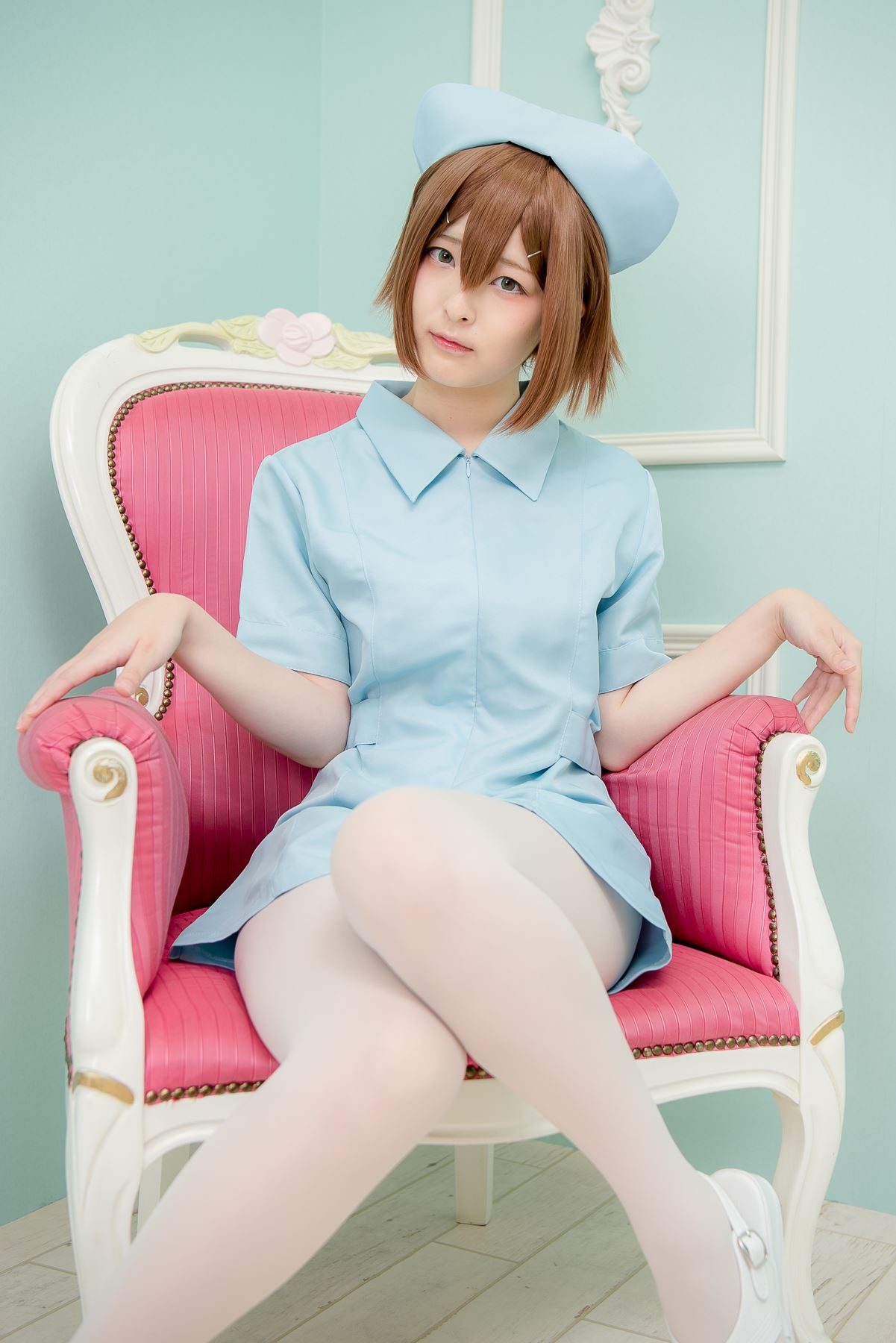 Cosplay intern nurse white silk(12)