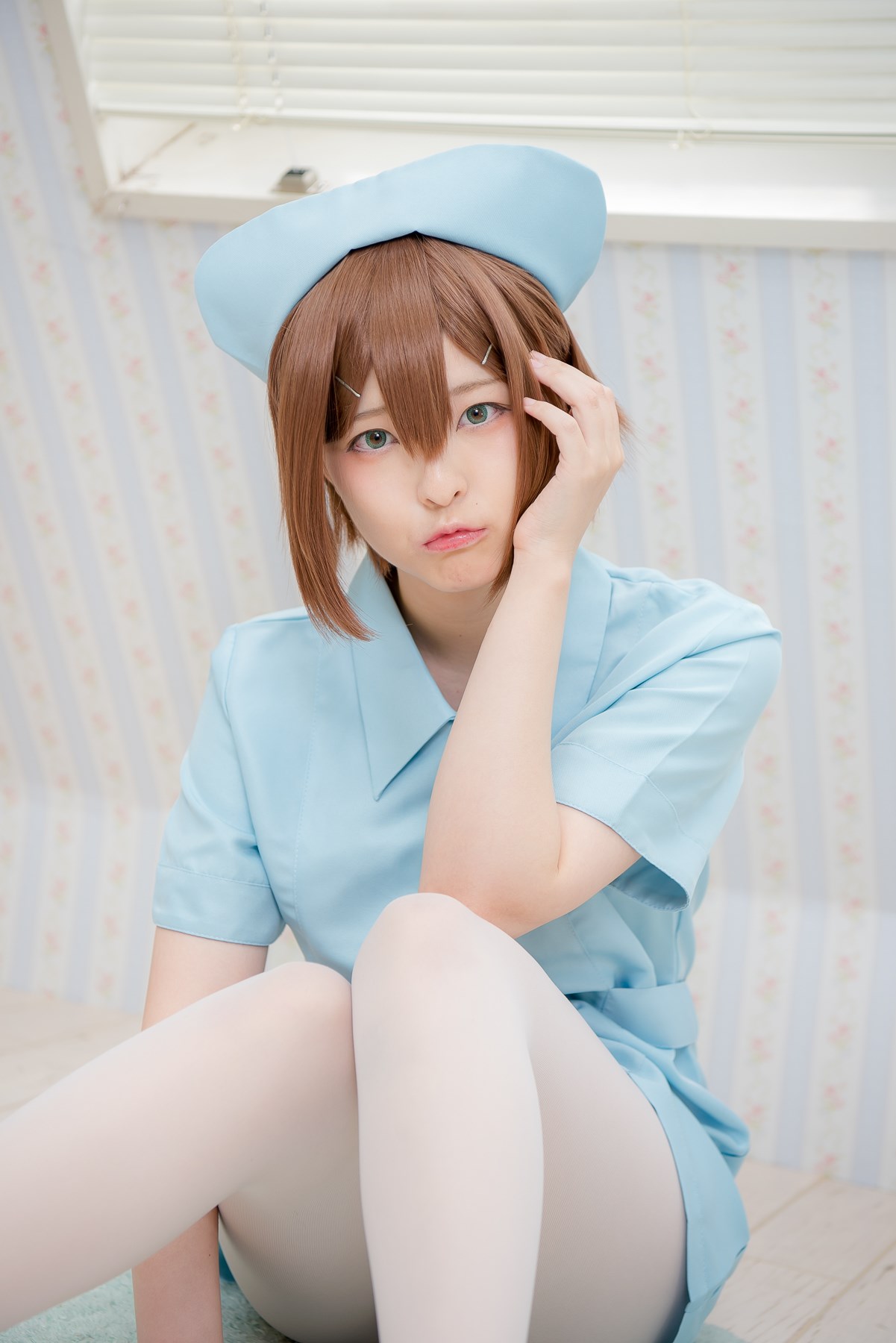 Cosplay intern nurse white silk(16)