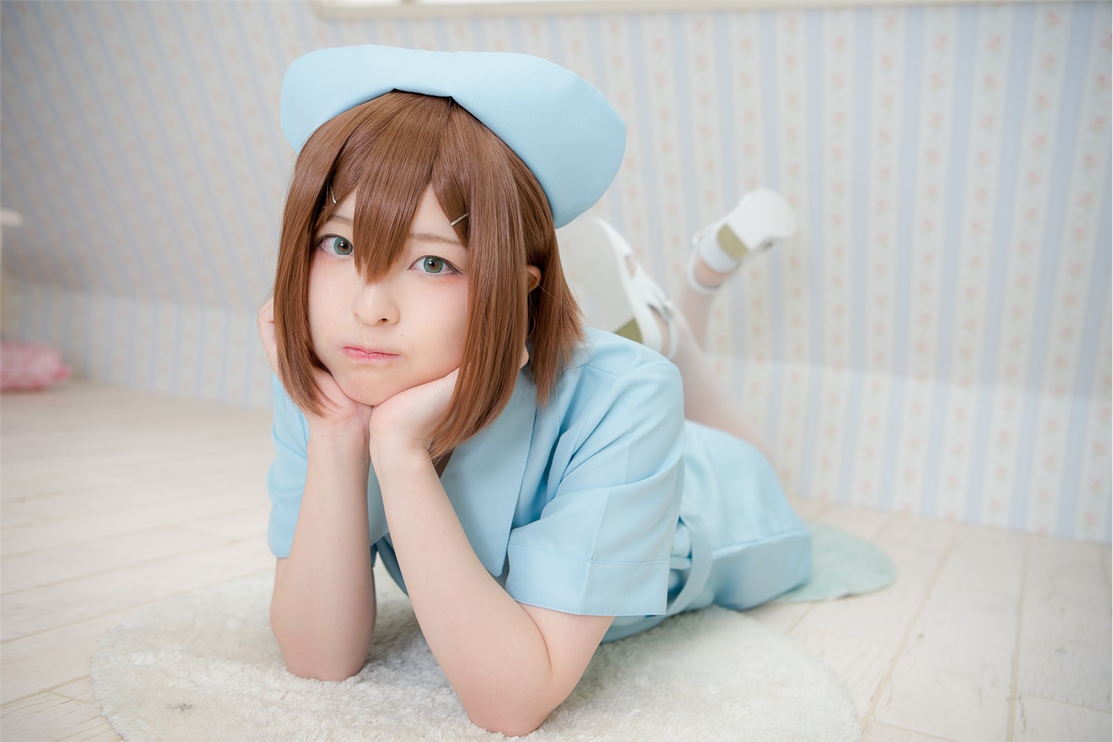 Cosplay intern nurse white silk(21)