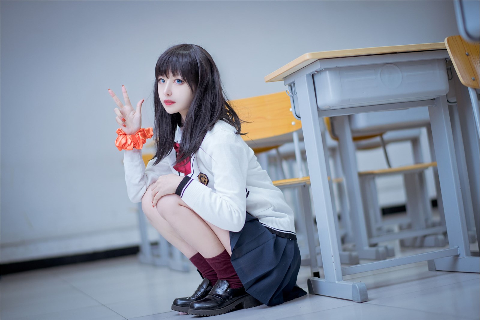 Uniform girl cosplayer shika deer 1(78)