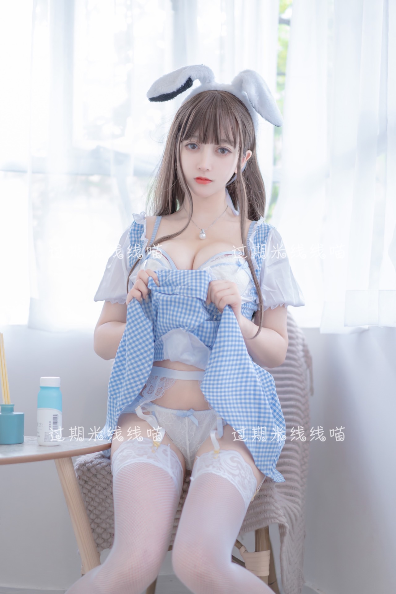 Cosplay expired rice noodle meow - blue white(11)