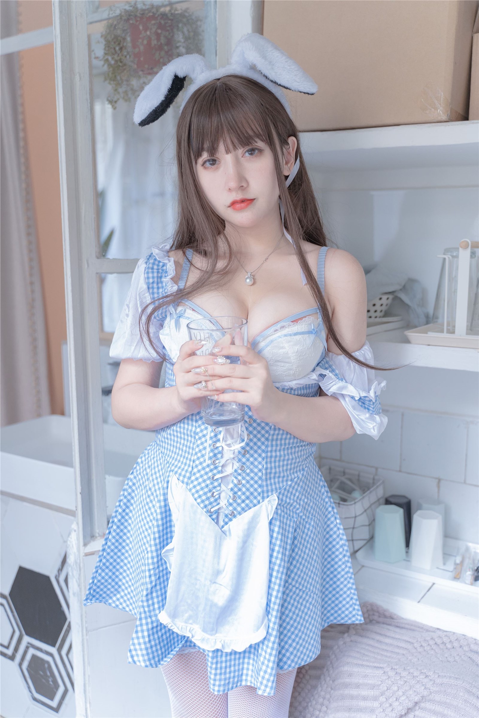 Cosplay expired rice noodle meow - blue white(33)