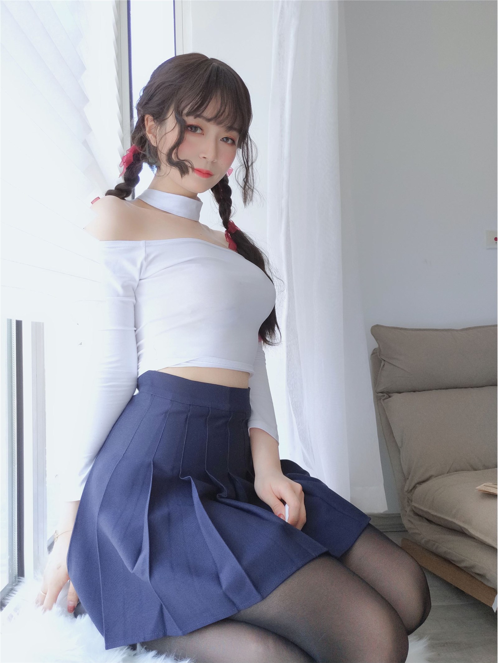 Popular Coser silver 81 charge photo black silk of the eldest sister next door(37)