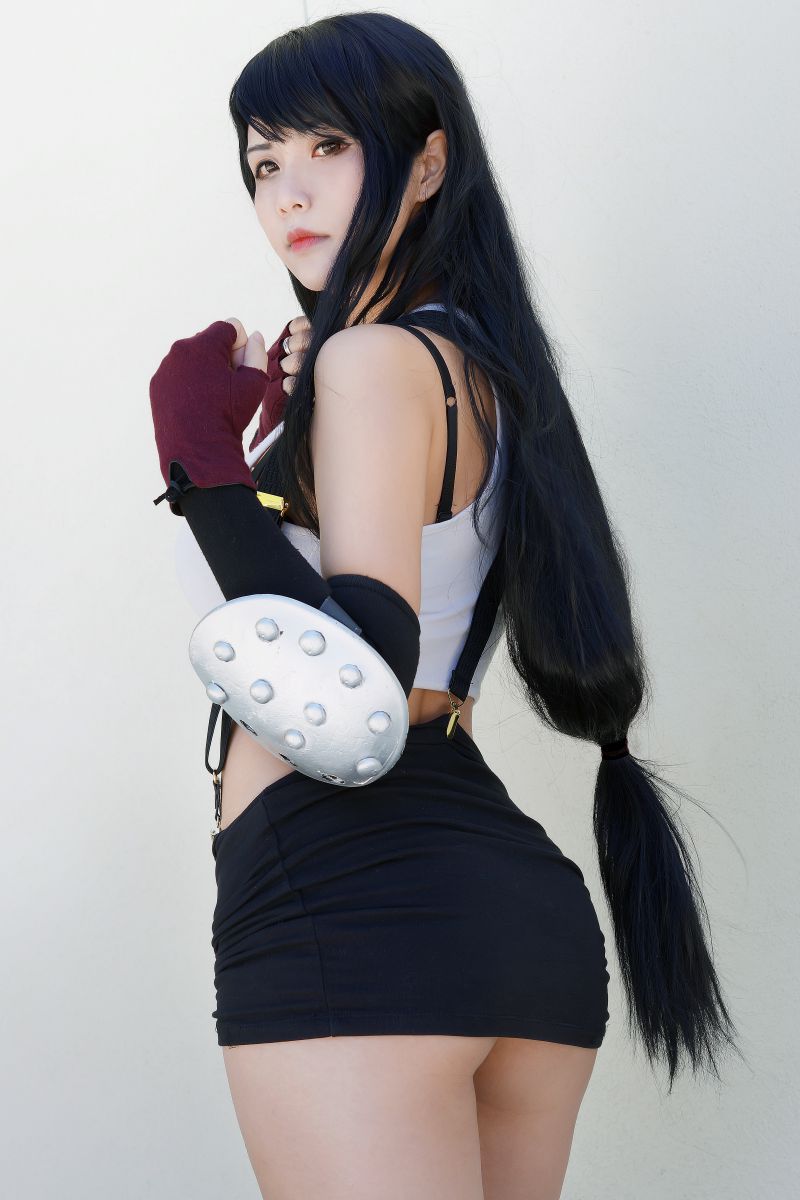 CosplayHana兔子-COS Tifa Lockhart（最终幻想七）(4)