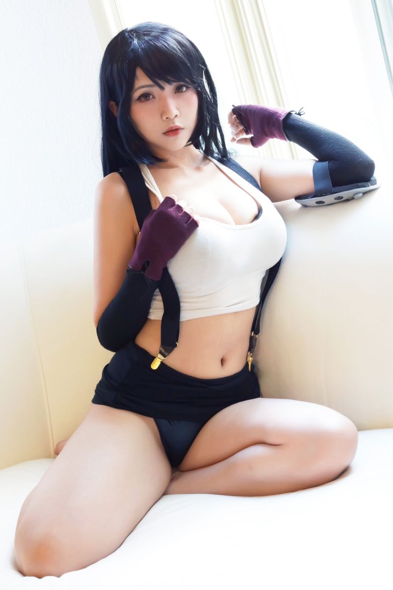 CosplayHana兔子-COS Tifa Lockhart（最终幻想七）(6)