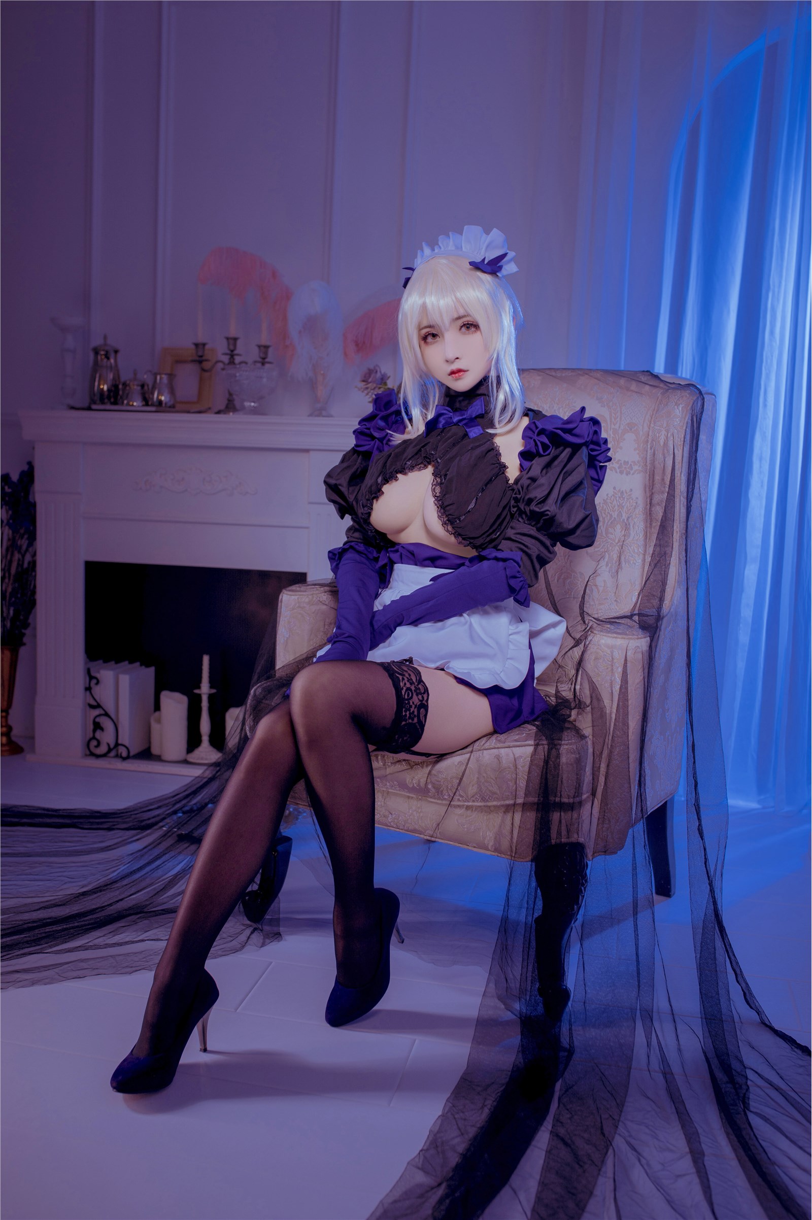 Cosplay rioko liangliangzi - black gun maid(1)