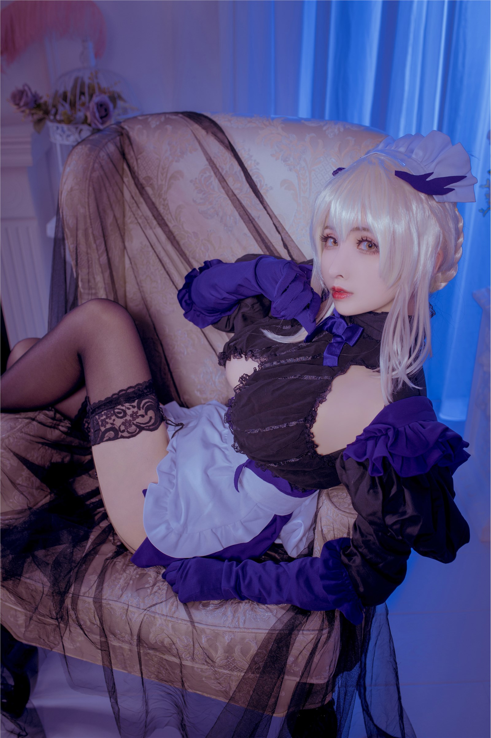 Cosplay rioko liangliangzi - black gun maid(11)