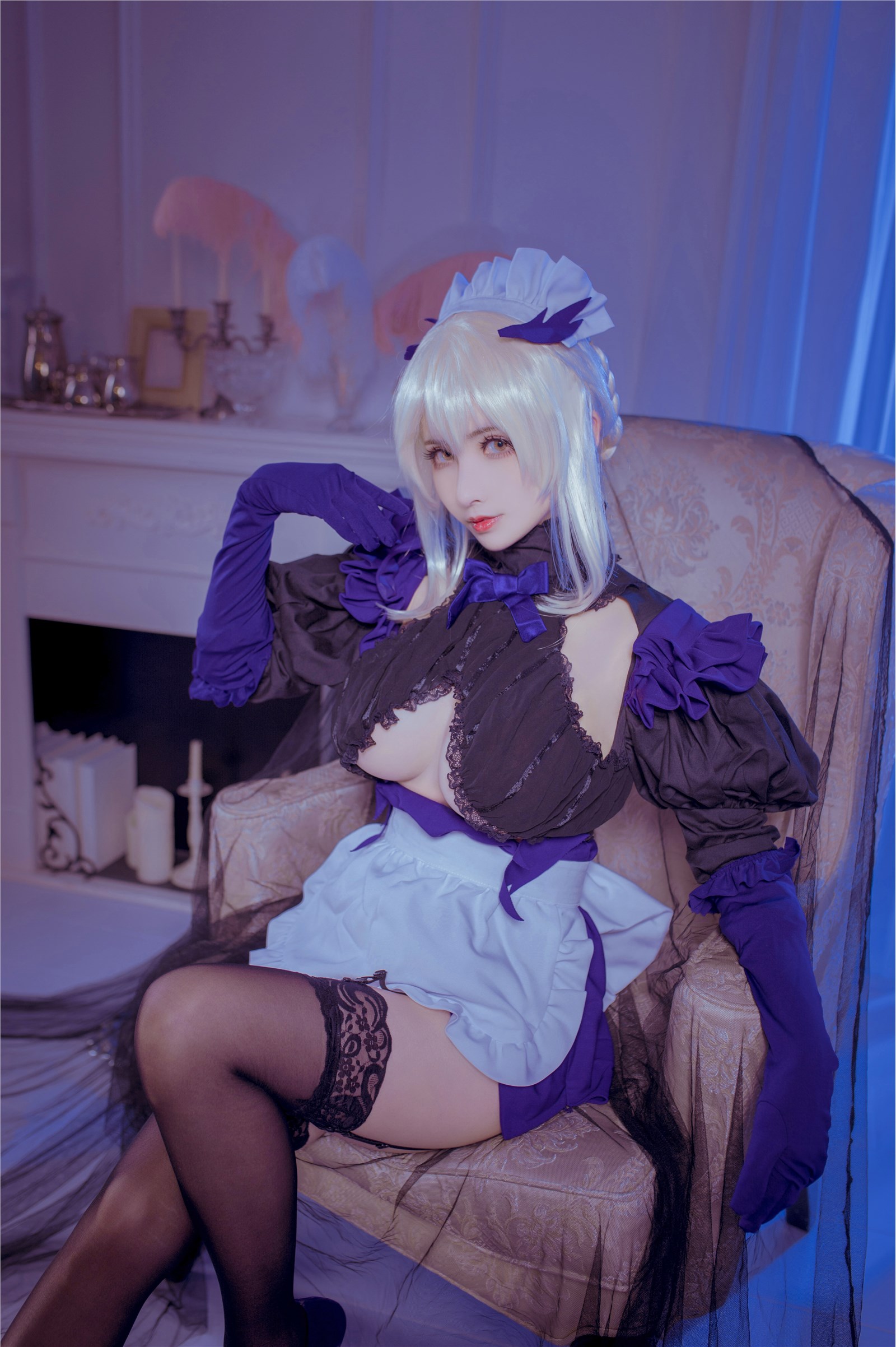 Cosplay rioko liangliangzi - black gun maid(2)