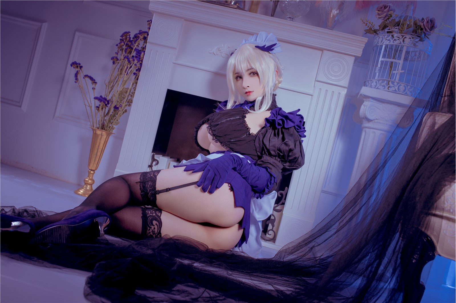 Cosplay rioko liangliangzi - black gun maid(21)