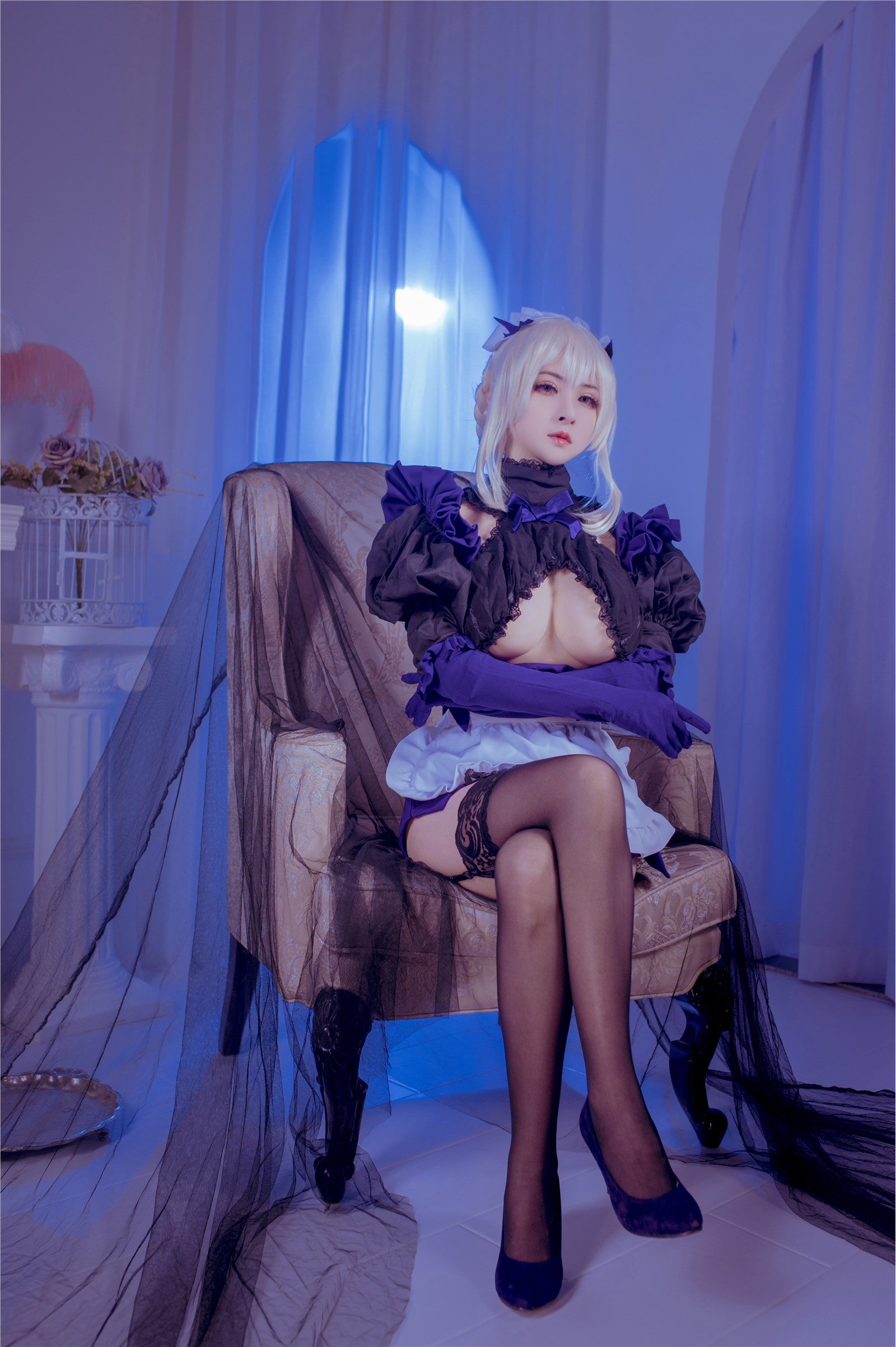 Cosplay rioko liangliangzi - black gun maid(9)