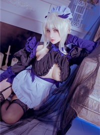 Cosplay rioko liangliangzi - black gun maid(24)