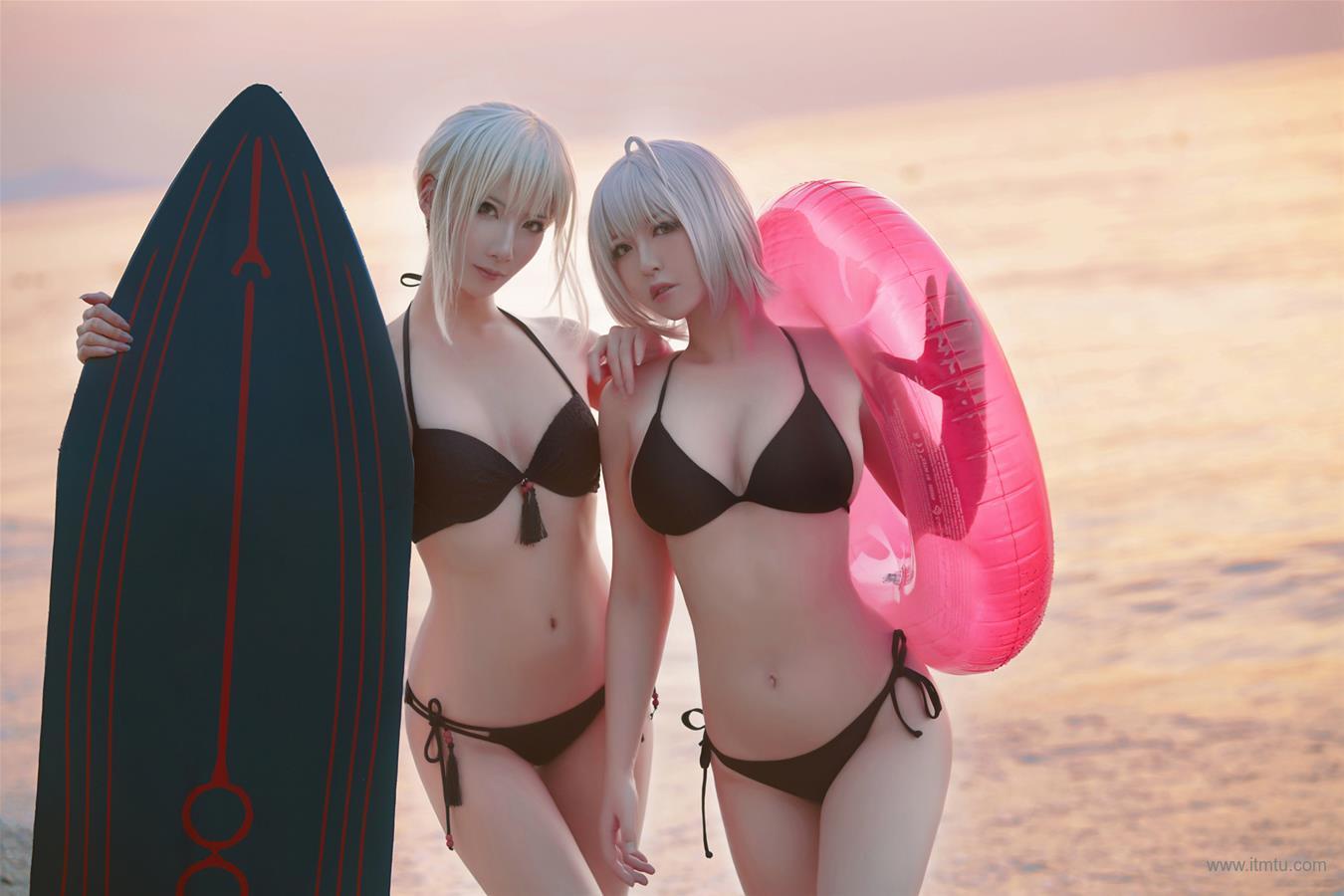 Cosplay half, soso beach swimsuit(16)