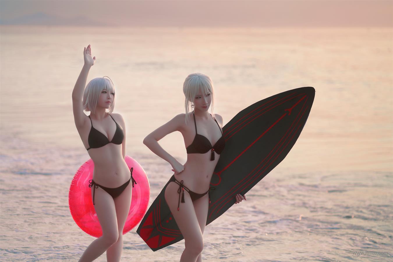 Cosplay half, soso beach swimsuit(23)