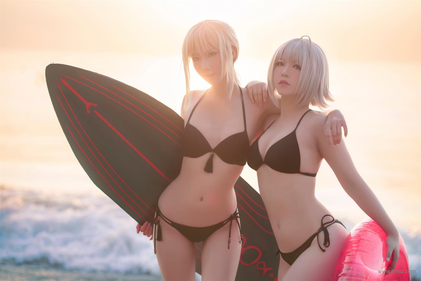 Cosplay half, soso beach swimsuit(24)