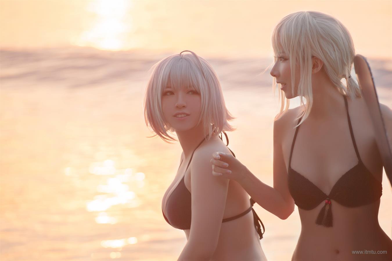 Cosplay half, soso beach swimsuit(7)