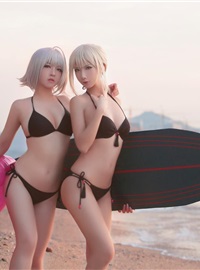 Cosplay half, soso beach swimsuit(6)