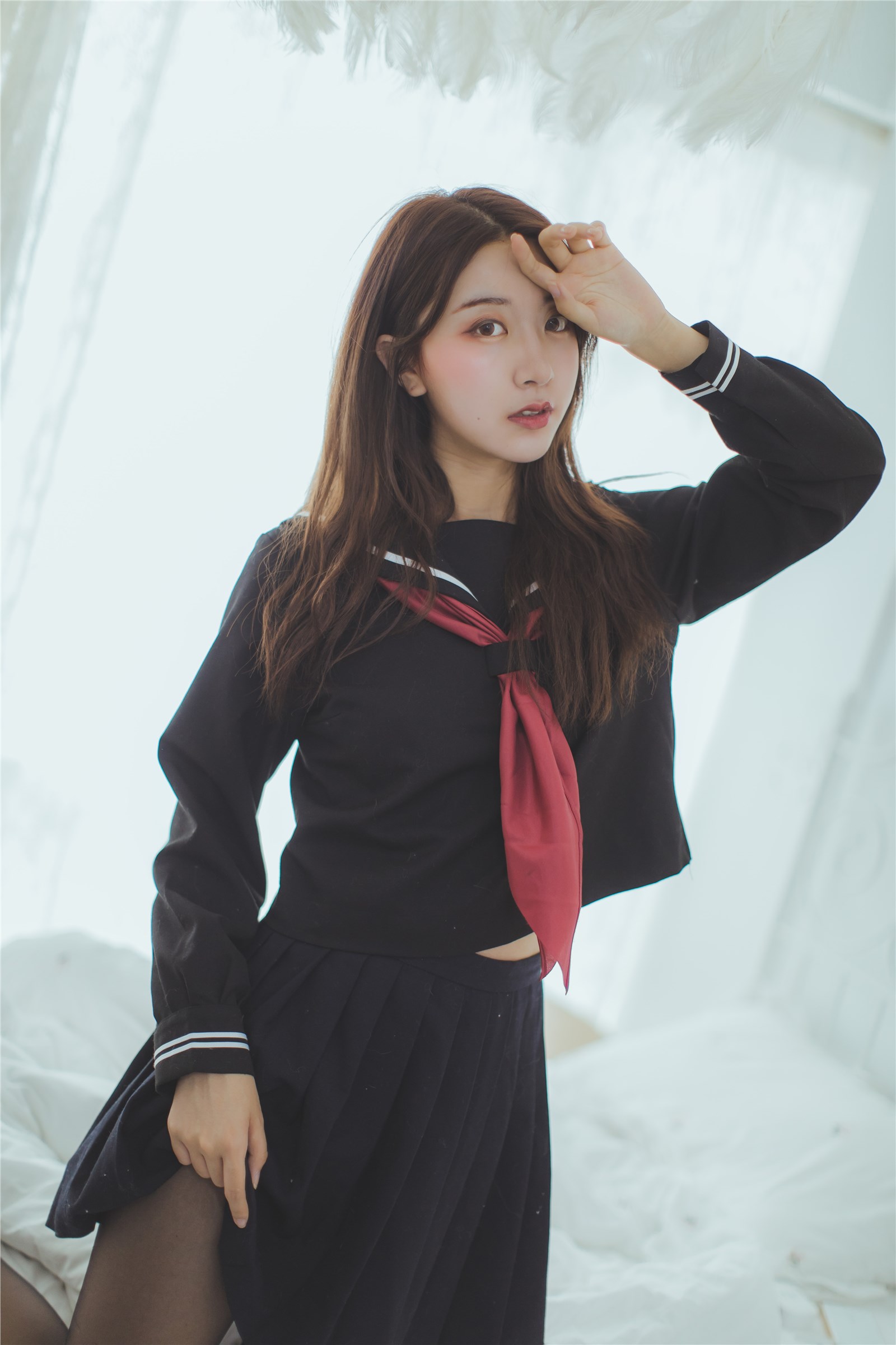 Heichuan black silk sailor suit(47)