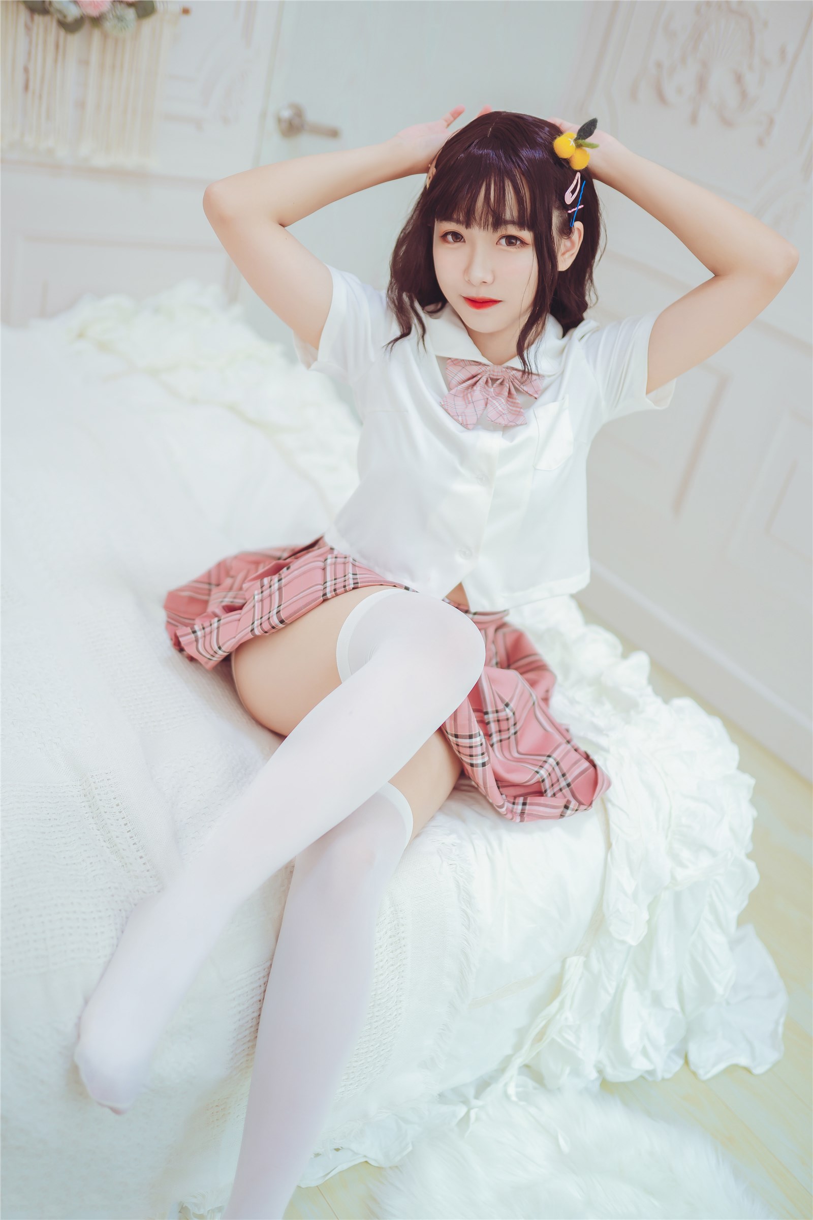 Cosplay meow sugar image vol.001 white silk over the knee(18)