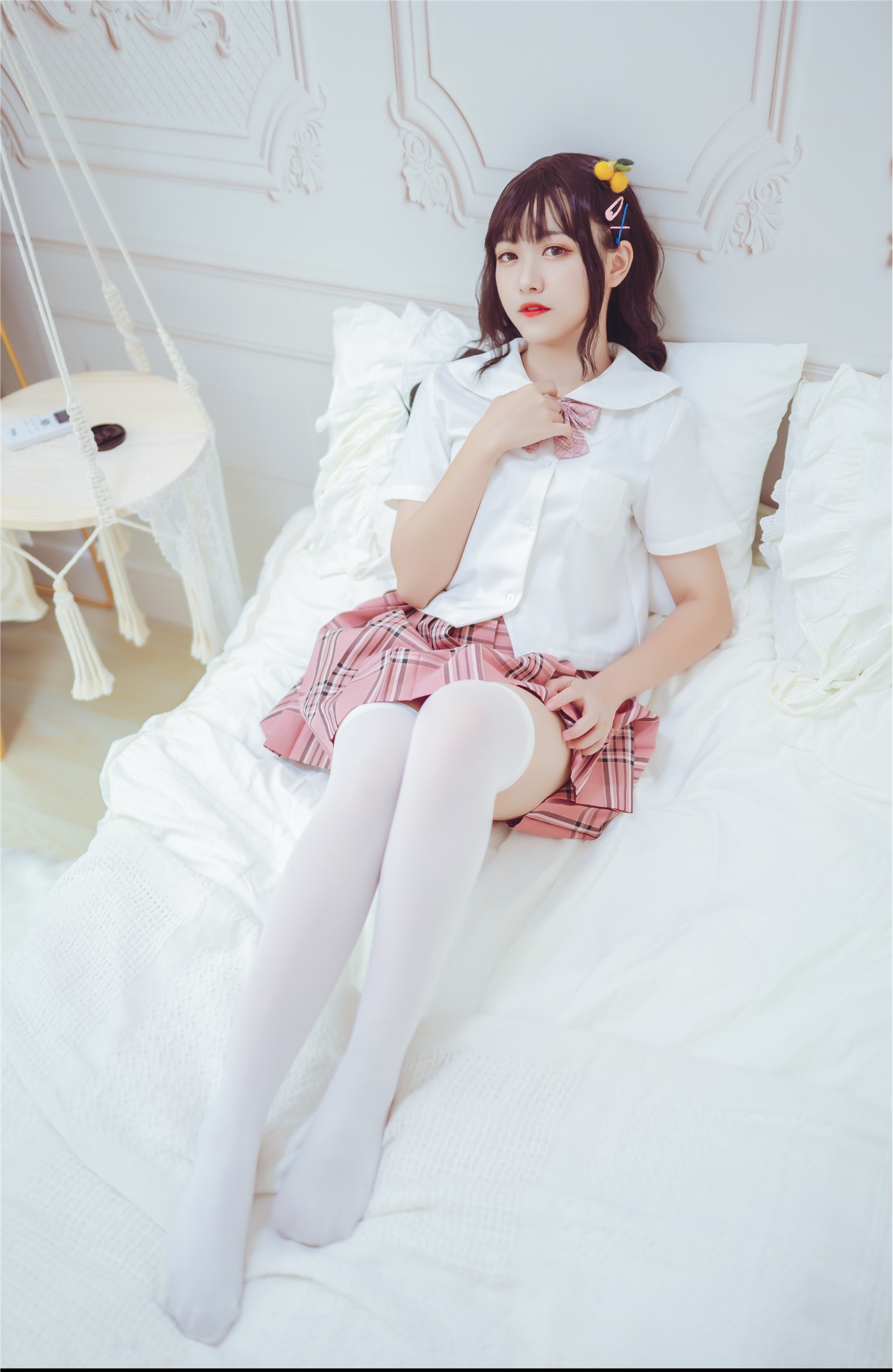 Cosplay meow sugar image vol.001 white silk over the knee(26)