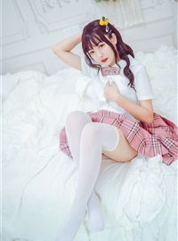 Cosplay meow sugar image vol.001 white silk over the knee(38)