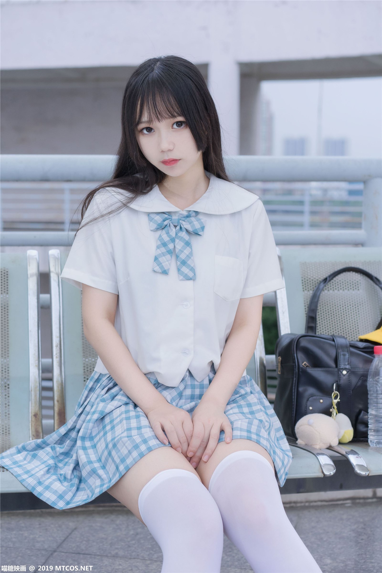 Cosplay sugar map vol.015 white silk plaid skirt(24)