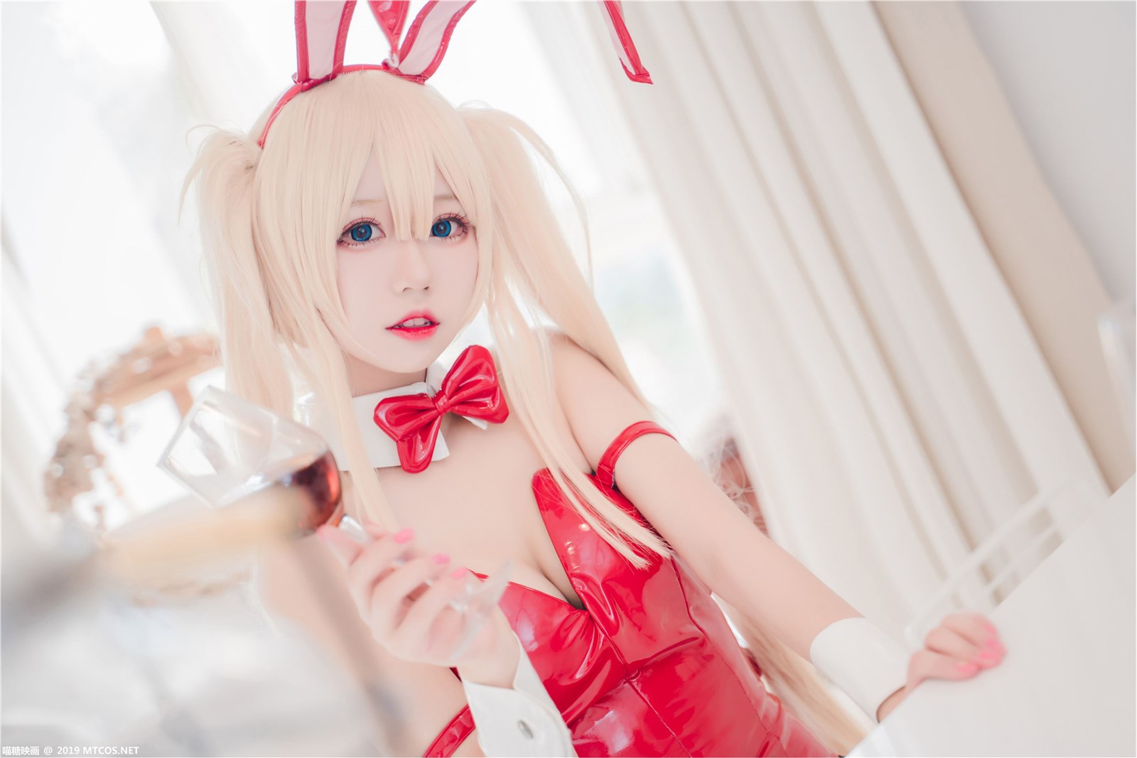 Cosplay meow sugar image Vol.021 black stockings red Bunny(27)