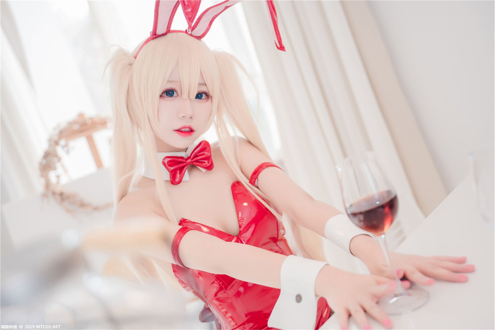 Cosplay meow sugar image Vol.021 black stockings red Bunny(34)