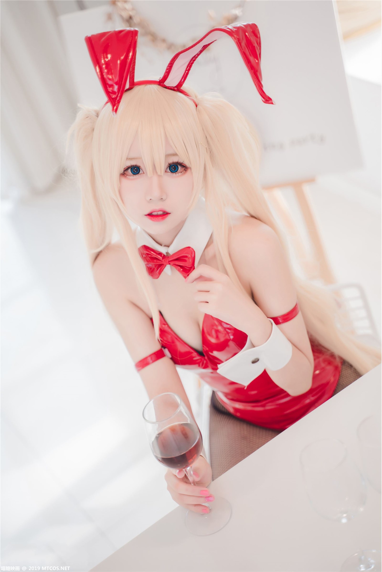 Cosplay meow sugar image Vol.021 black stockings red Bunny(5)