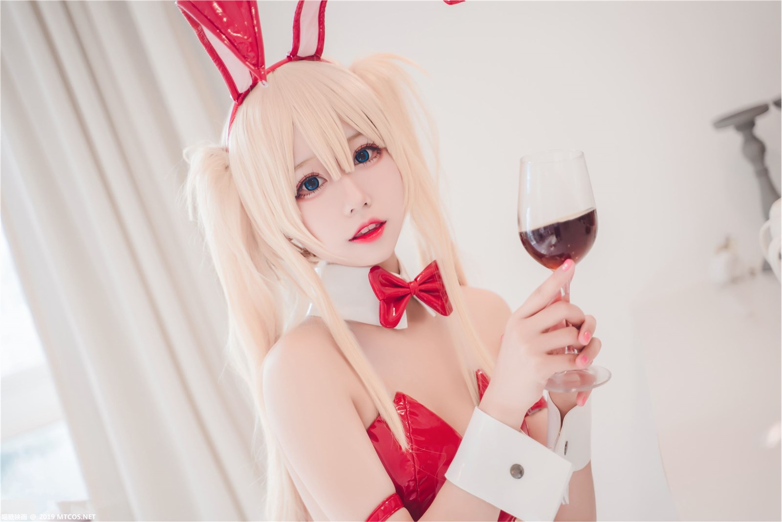 Cosplay meow sugar image Vol.021 black stockings red Bunny(8)