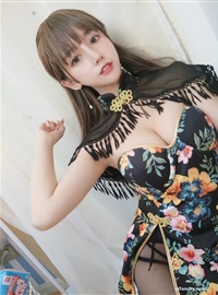 Rice noodles shawl dress(4)