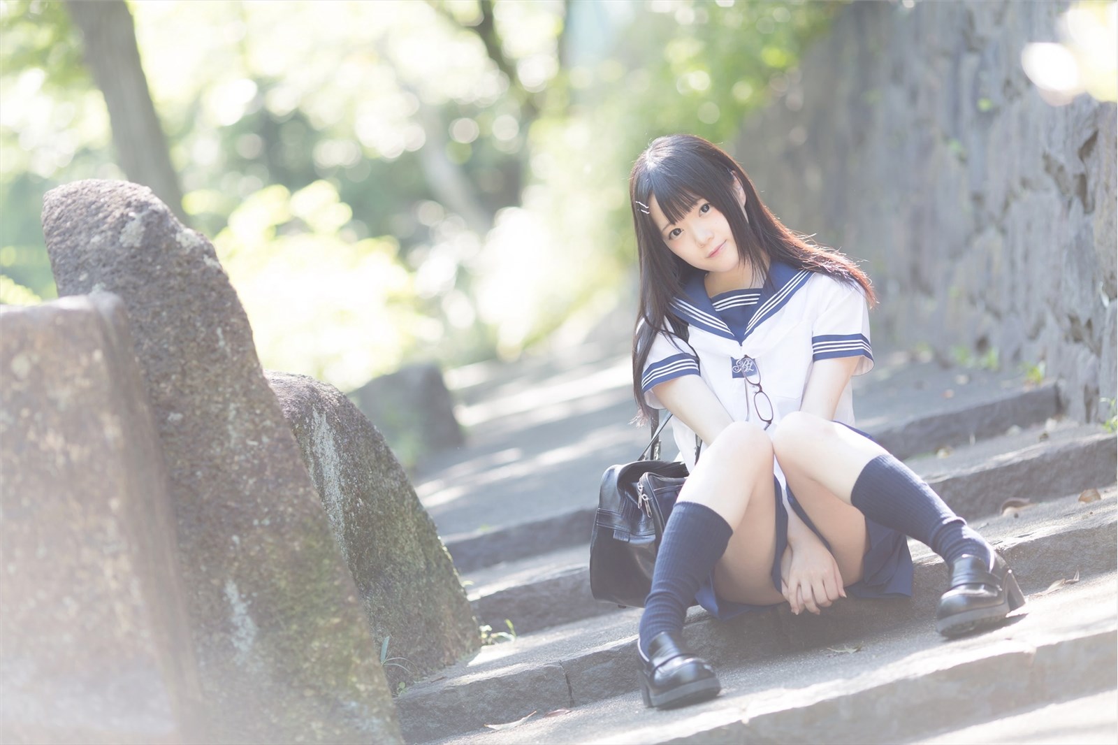 Cosplay rabbit play picture series - dead reservoir water and sailor suit(18)