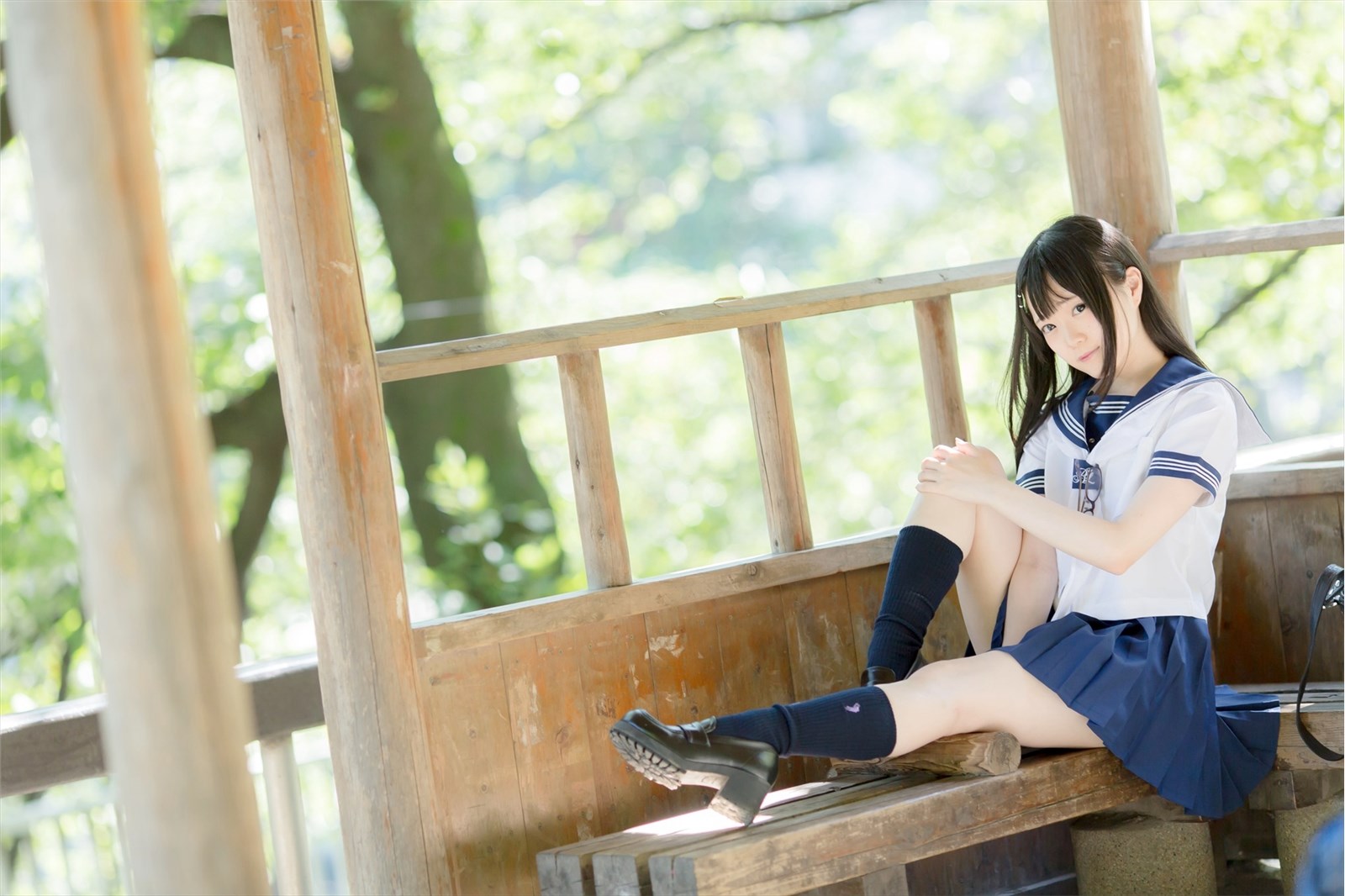 Cosplay rabbit play picture series - dead reservoir water and sailor suit(4)