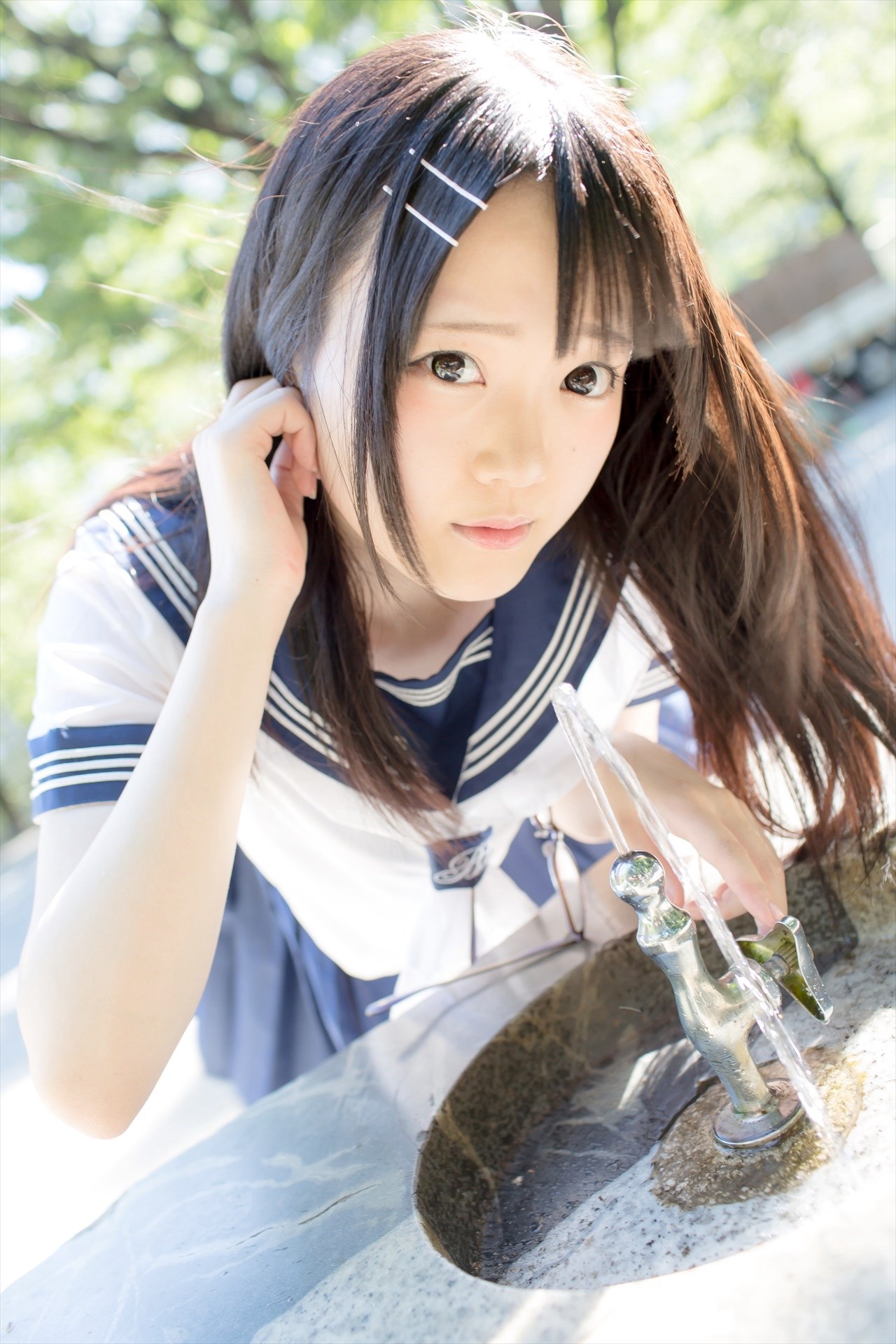 Cosplay rabbit play picture series - dead reservoir water and sailor suit(9)