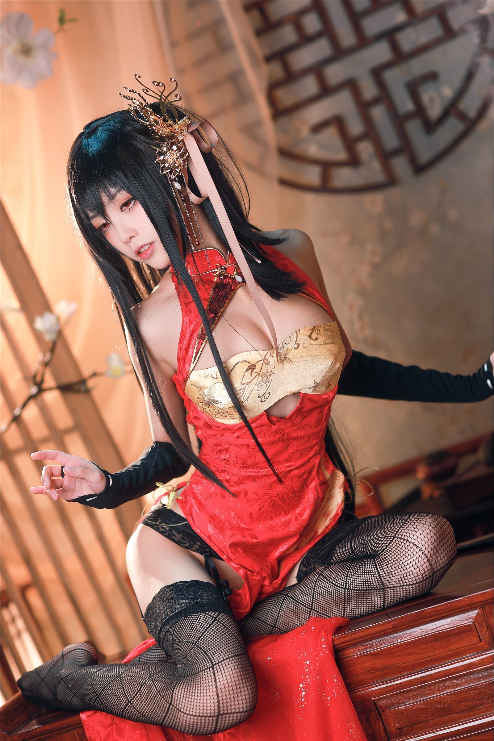 Cosplay Aqua - Dafeng new year cheongsam(26)