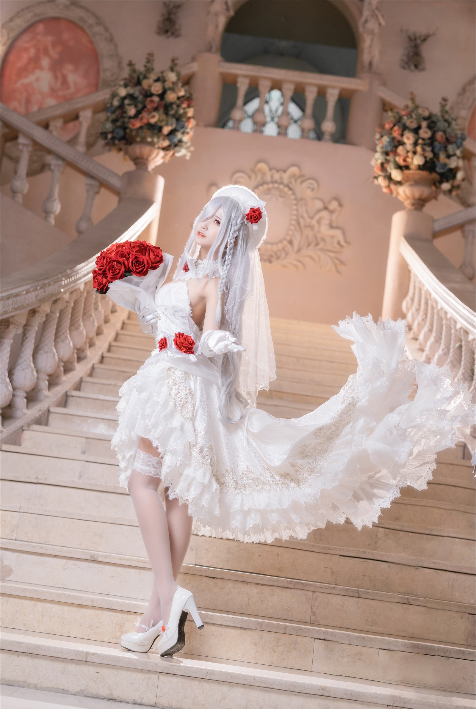 Cosplay three times 69 - Rose Wedding Dress(21)