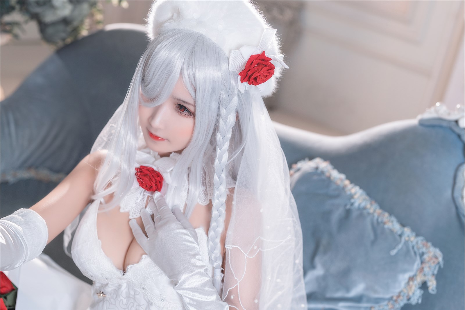 Cosplay three times 69 - Rose Wedding Dress(37)