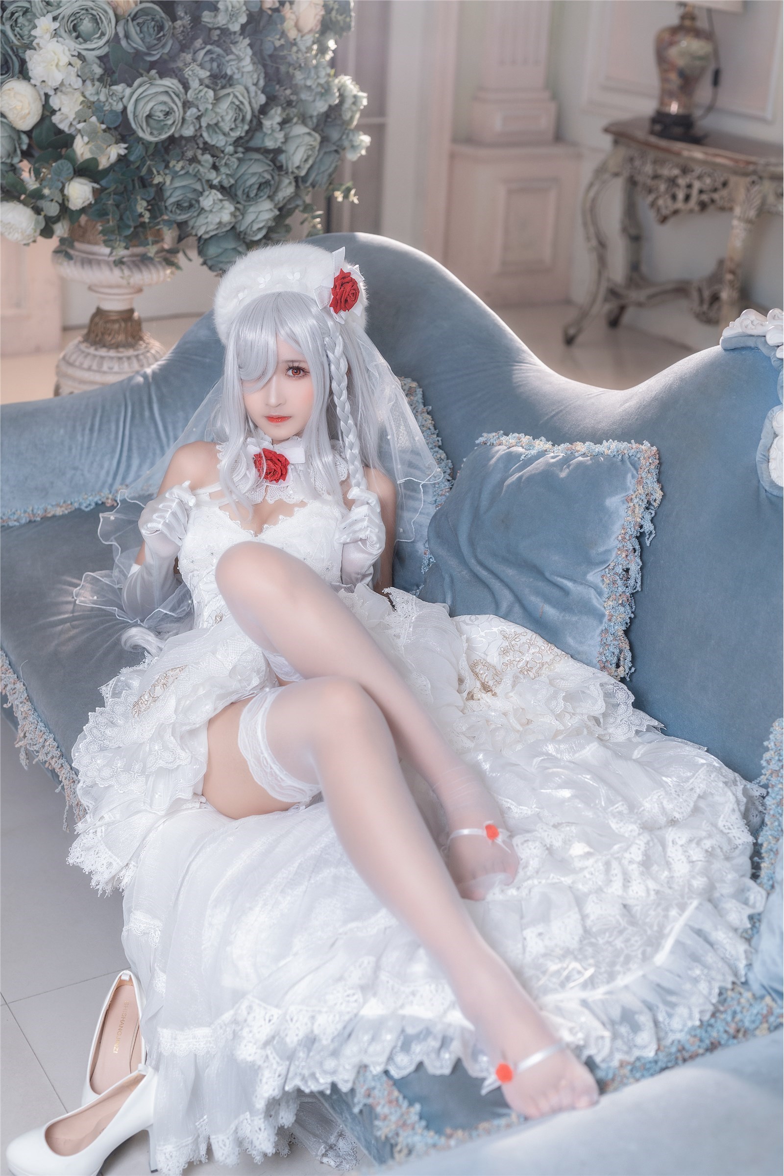 Cosplay three times 69 - Rose Wedding Dress(39)