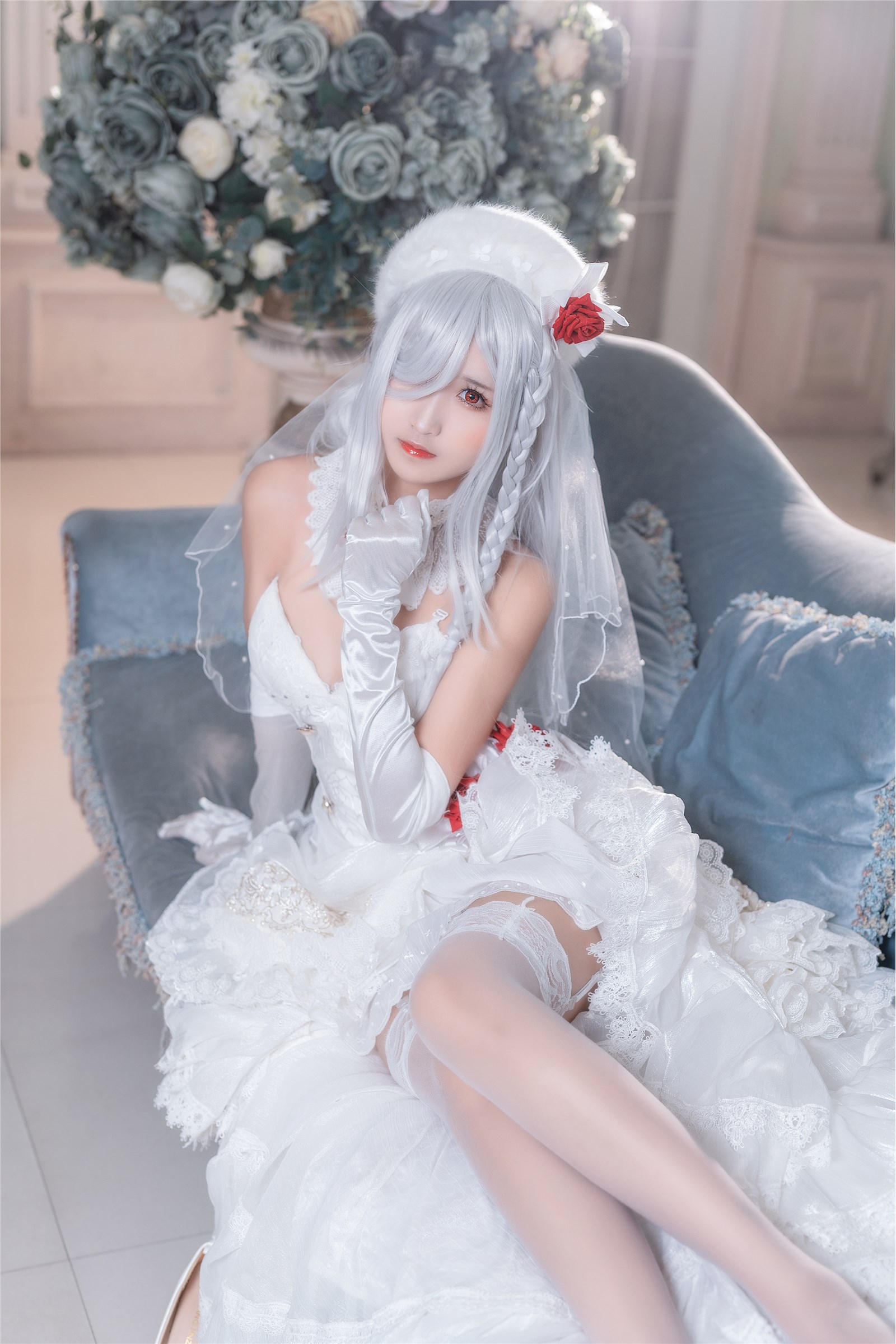 Cosplay three times 69 - Rose Wedding Dress(40)