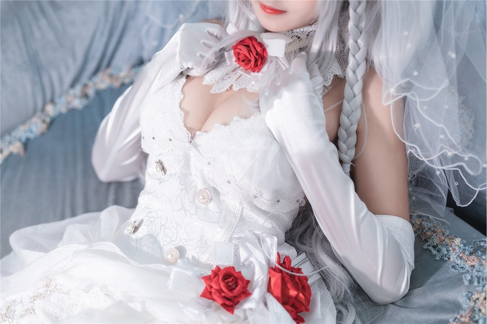 Cosplay three times 69 - Rose Wedding Dress(8)